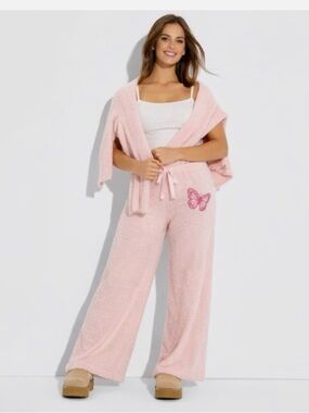 Wicked by Katie Kime Glinda Light Pink Plush Lounge Pants